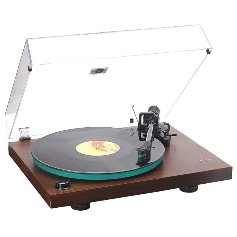 Lenco LBT-225WA Retro Koyu Kahve Bluetooth’lu Pikap — Nostalji ile Modern Teknoloji Bir Arada